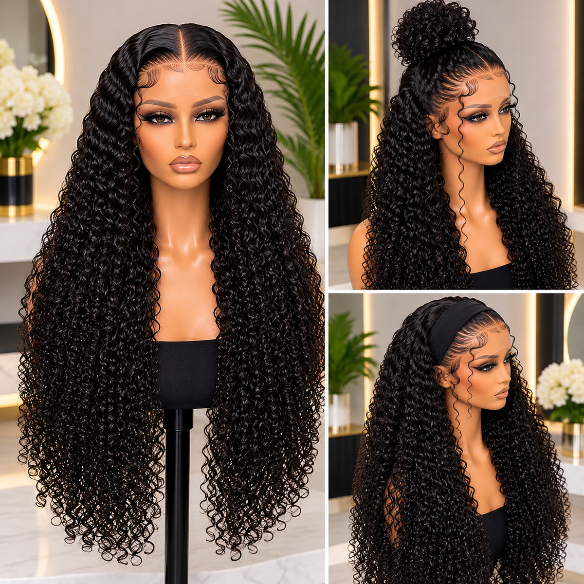Iyobor Naomi Midnight Curl Luxe Human Hair Wig